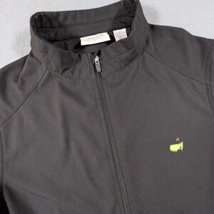 Masters Performance Golf Jacket Mens‎ Small Black Full Zip Embroidered Logo